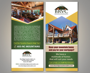 Flyer Design by Deepak_9_Malhotra for Blue Ridge  Vacation Cabins | Design: #15238765