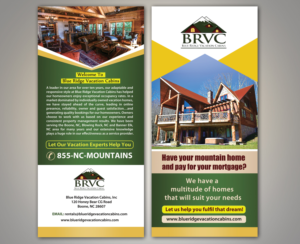 Flyer Design by Deepak_9_Malhotra for Blue Ridge  Vacation Cabins | Design: #15238821