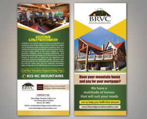 Flyer Design by Deepak_9_Malhotra for Blue Ridge  Vacation Cabins | Design: #15245931