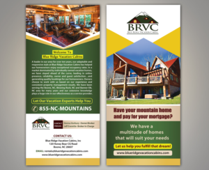 Flyer Design by Deepak_9_Malhotra for Blue Ridge  Vacation Cabins | Design: #15253464