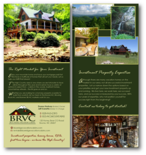 Flyer Design by citygirl17 for Blue Ridge  Vacation Cabins | Design: #15393955