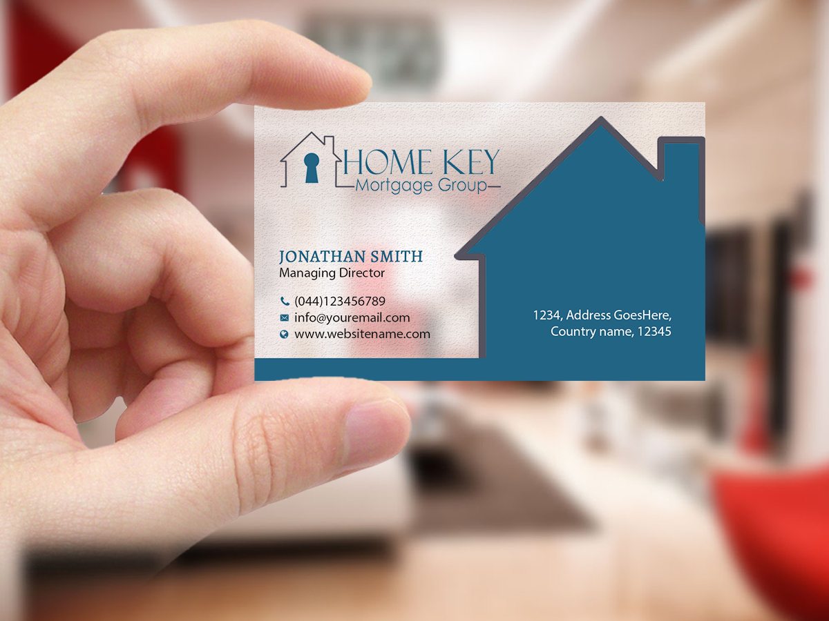 Business Card Design by Creations Box 2015 for Home Key Mortgage Group | Design #15238403