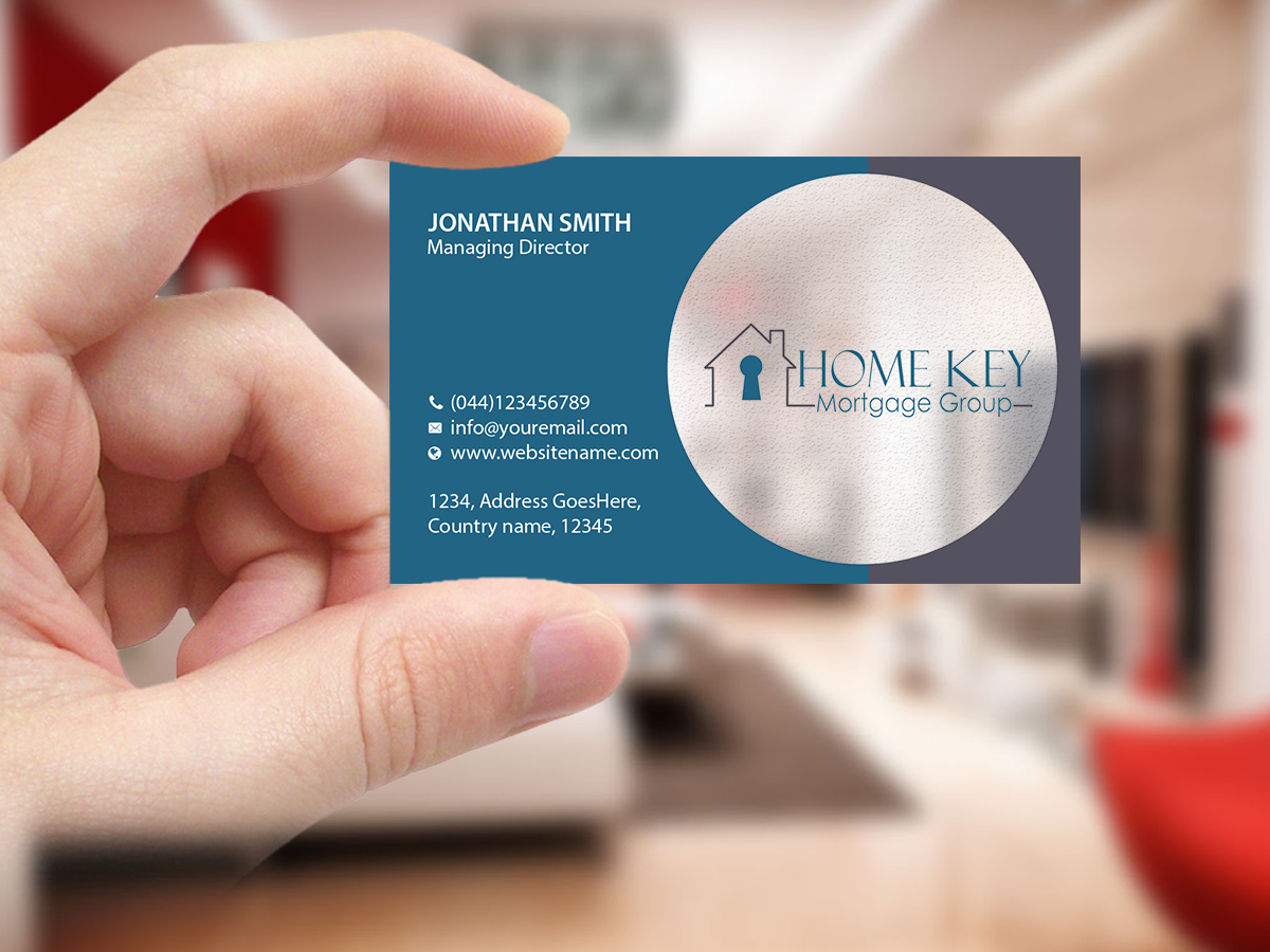 Business Card Design by Creations Box 2015 for Home Key Mortgage Group | Design #15238405