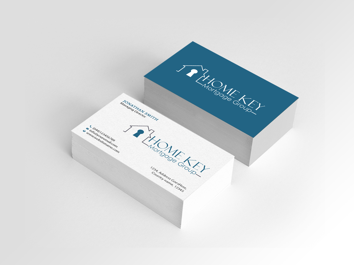Diseño de Tarjeta de Presentación por Creations Box 2015 para Home Key Mortgage Group | Diseño #15238406