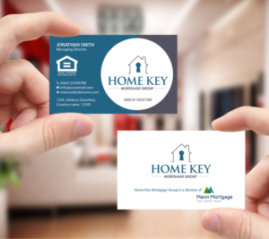 Design de Carte de Visite par Creations Box 2015 pour Home Key Mortgage Group | Design : #15242309