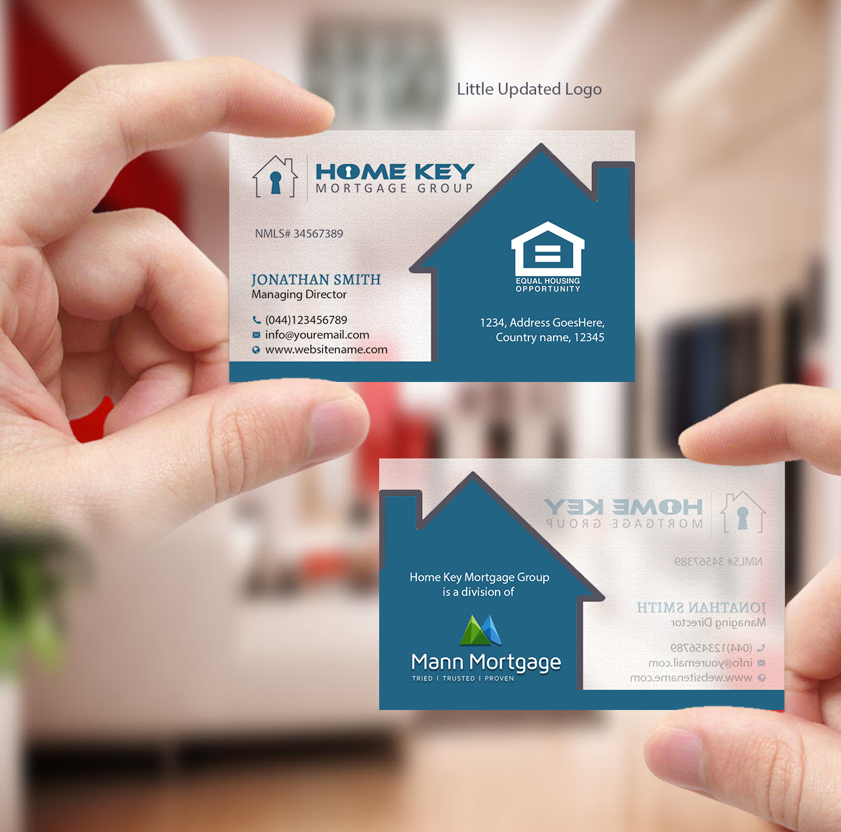 Diseño de Tarjeta de Presentación por Creations Box 2015 para Home Key Mortgage Group | Diseño #15242312