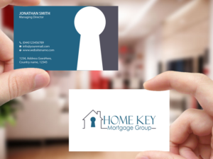 Design de Carte de Visite par Creations Box 2015 pour Home Key Mortgage Group | Design : #15242330