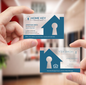 Design de Carte de Visite par Creations Box 2015 pour Home Key Mortgage Group | Design : #15245760