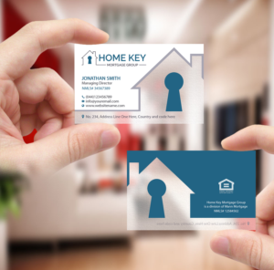 Design de Carte de Visite par Creations Box 2015 pour Home Key Mortgage Group | Design : #15245761