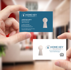 Design de Carte de Visite par Creations Box 2015 pour Home Key Mortgage Group | Design : #15253479