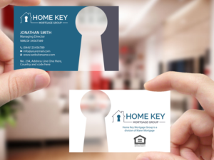 Design de Carte de Visite par Creations Box 2015 pour Home Key Mortgage Group | Design : #15253543