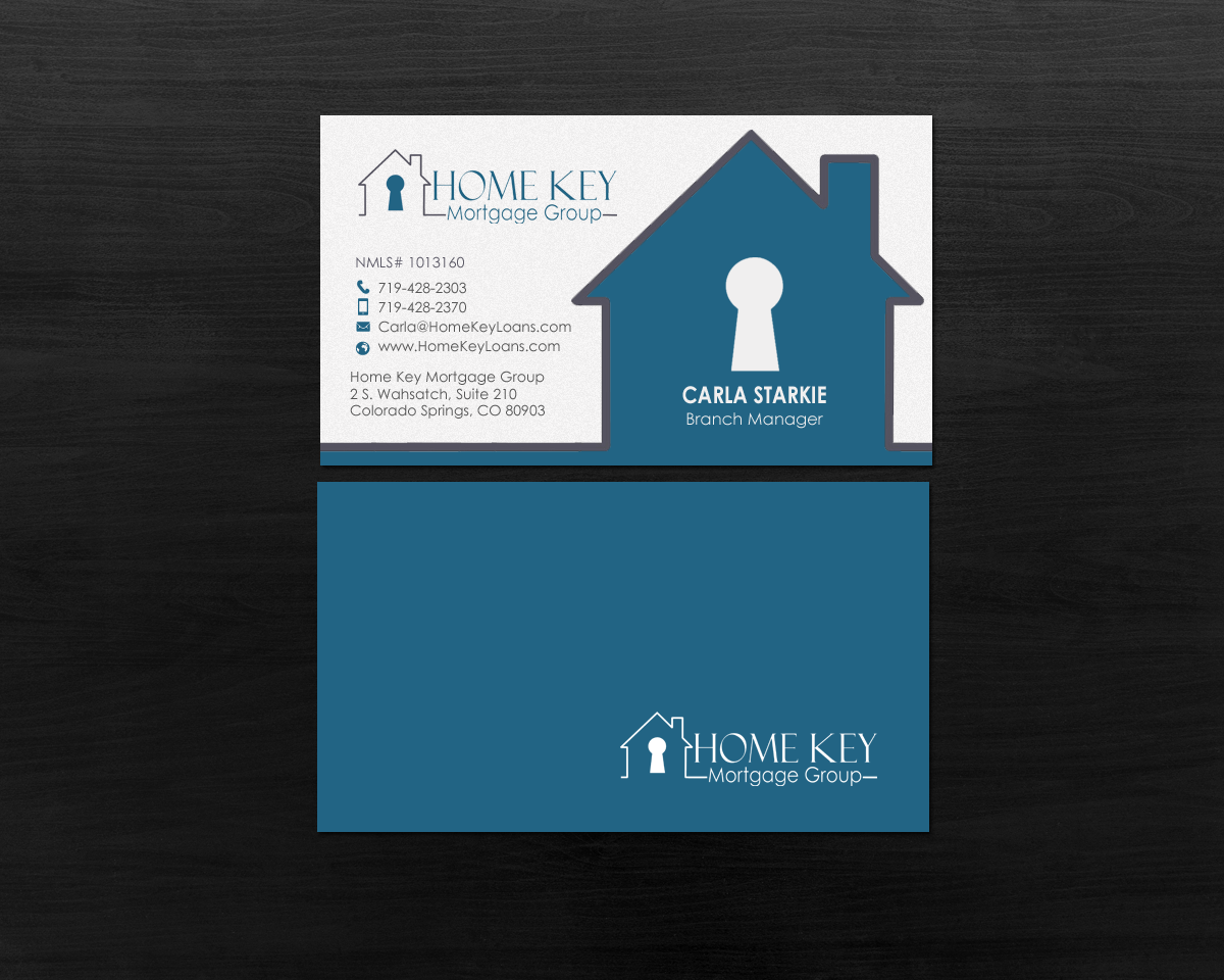Diseño de Tarjeta de Presentación por chandrayaan.creative para Home Key Mortgage Group | Diseño #15236821