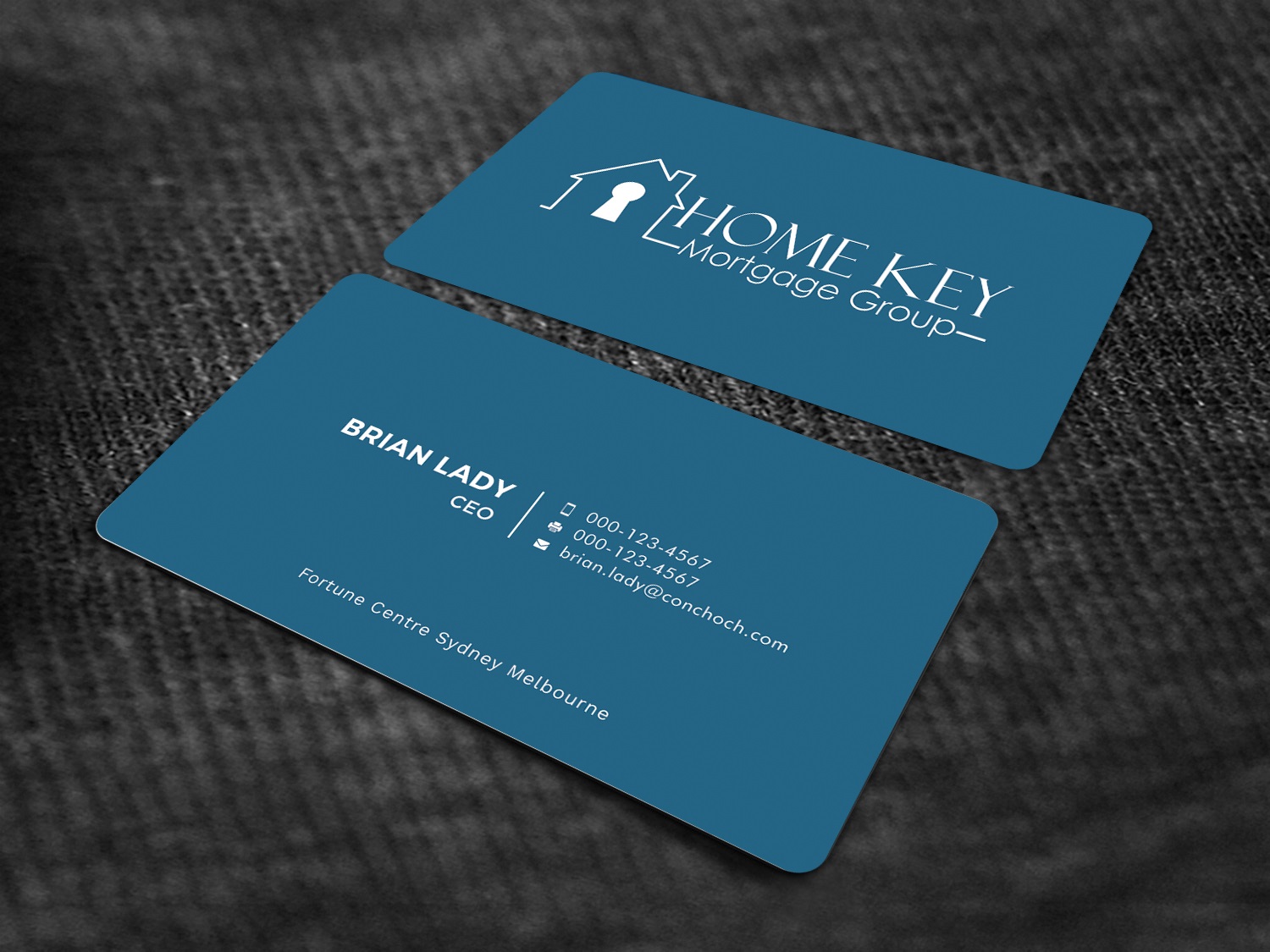 Business Card Design by Graphic Flame for Home Key Mortgage Group | Design #15242818