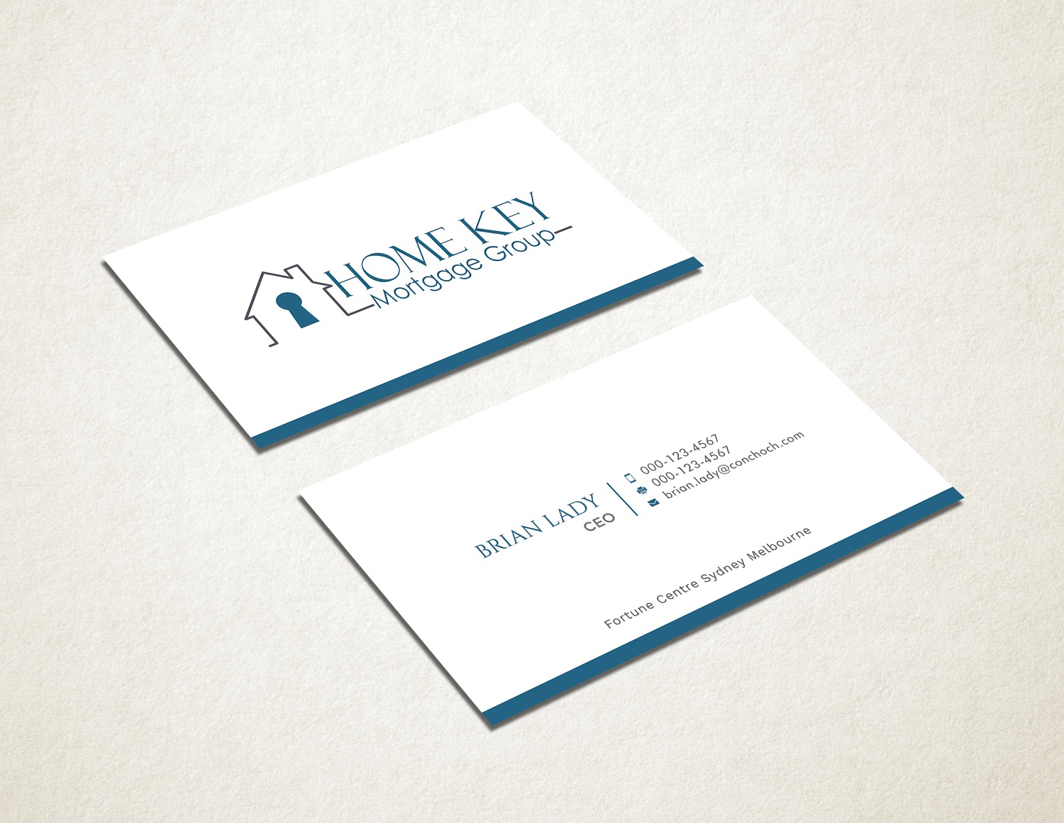 Design de Carte de Visite par Graphic Flame pour Home Key Mortgage Group | Design #15242819
