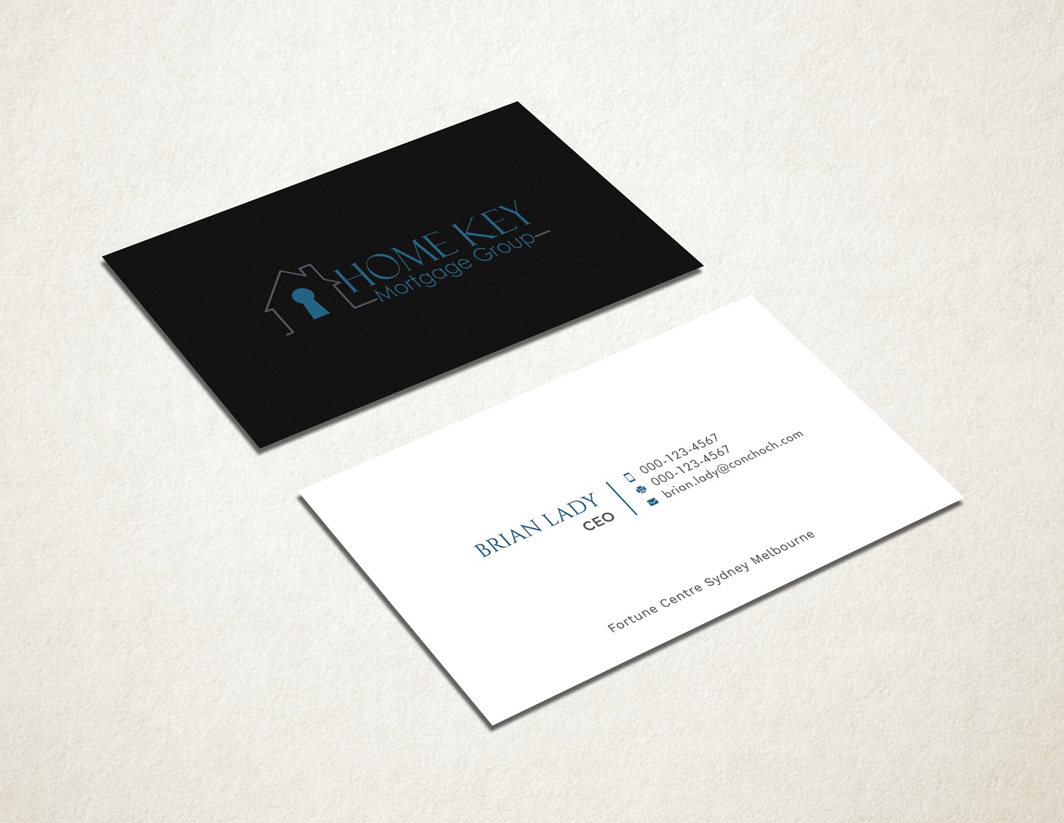 Design de Carte de Visite par Graphic Flame pour Home Key Mortgage Group | Design #15242820