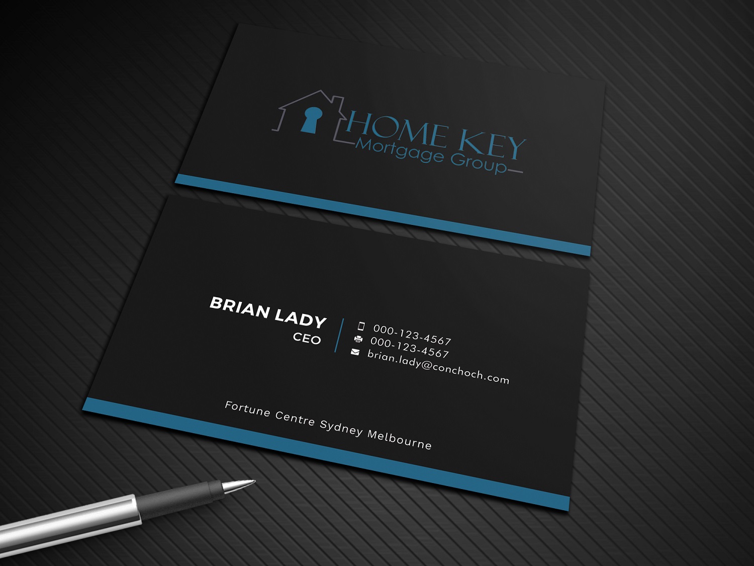 Business Card Design by Graphic Flame for Home Key Mortgage Group | Design #15242821