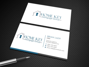 Business Card Design by Graphic Flame for Home Key Mortgage Group | Design: #15242846