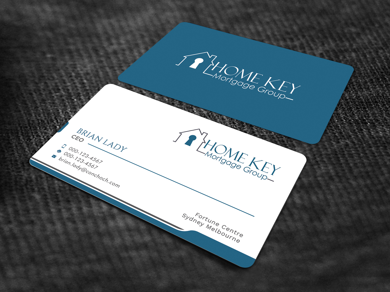 Business Card Design by Graphic Flame for Home Key Mortgage Group | Design #15242863
