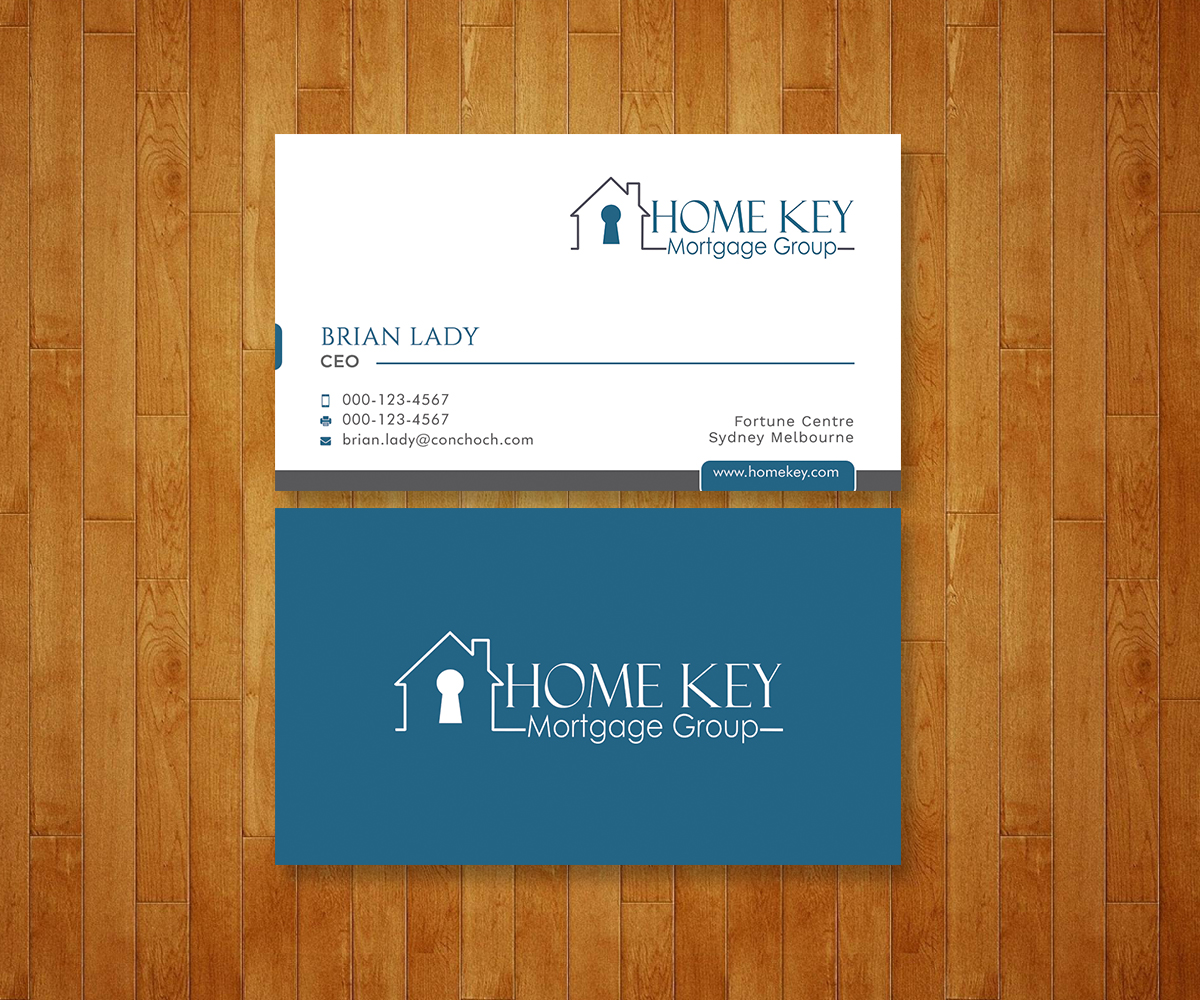 Business Card Design by Graphic Flame for Home Key Mortgage Group | Design #15242867