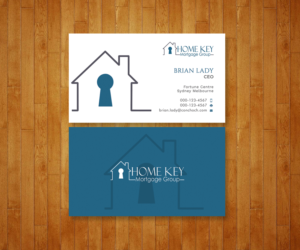 Business Card Design by Graphic Flame for Home Key Mortgage Group | Design: #15242889
