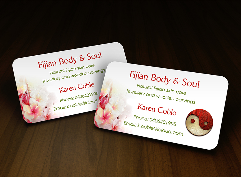 Business Card Design by JAKUART for Fijian Body & Soul | Design #2581250