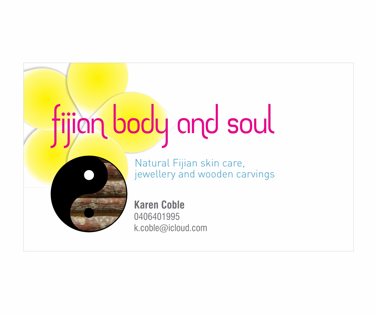 Business Card Design by Purple Studio for Fijian Body & Soul | Design #2578716