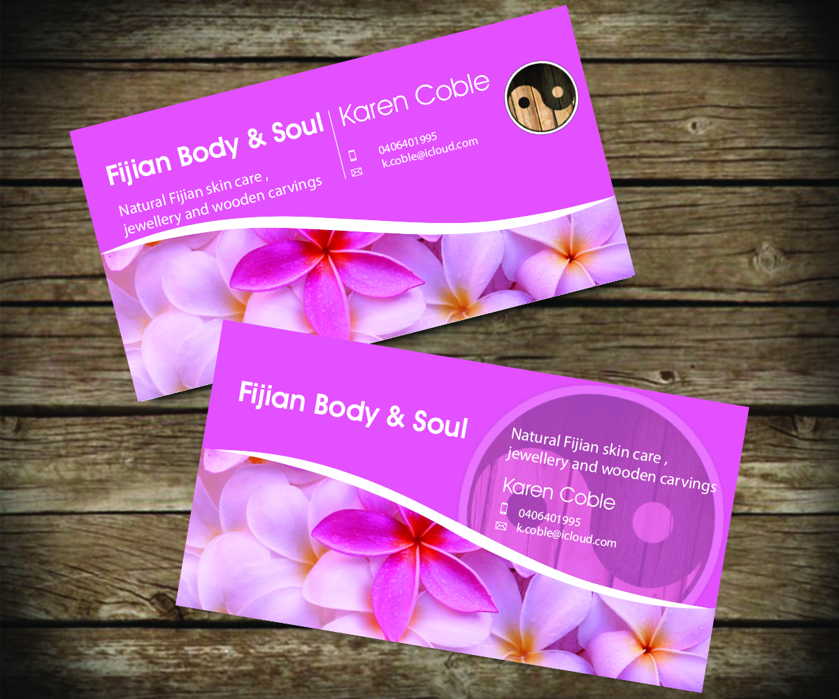Business Card Design by Aaaron for Fijian Body & Soul | Design #2591339