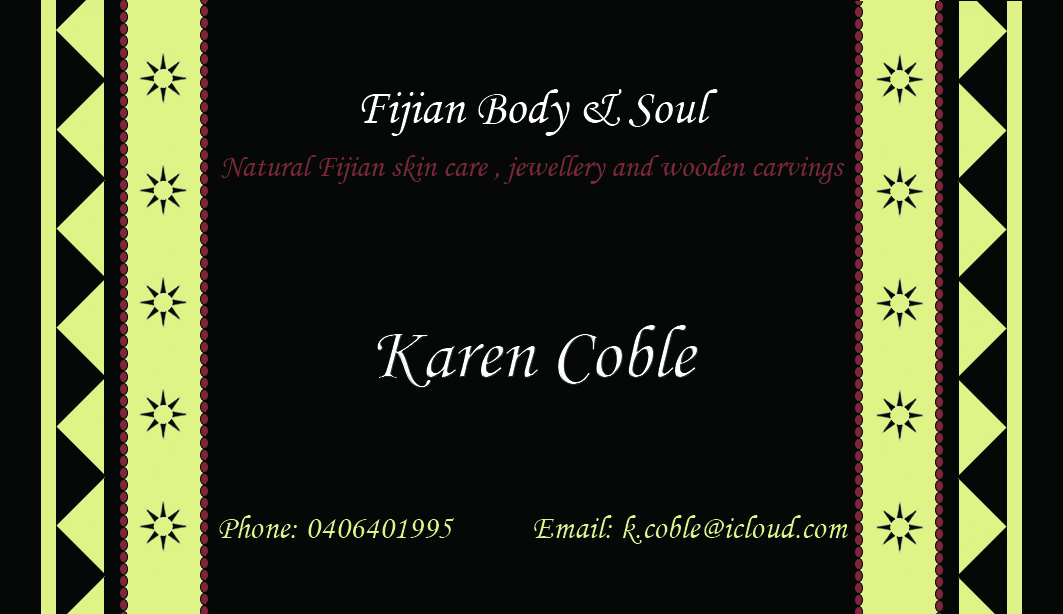 Business Card Design by  Ladyluck Innovations for Fijian Body & Soul | Design #2576777