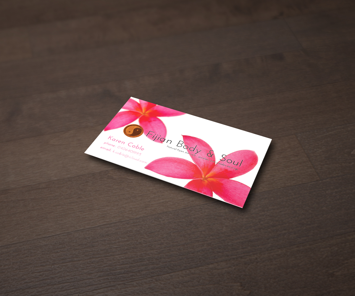 Business Card Design by FutureDesigne for Fijian Body & Soul | Design #2592796