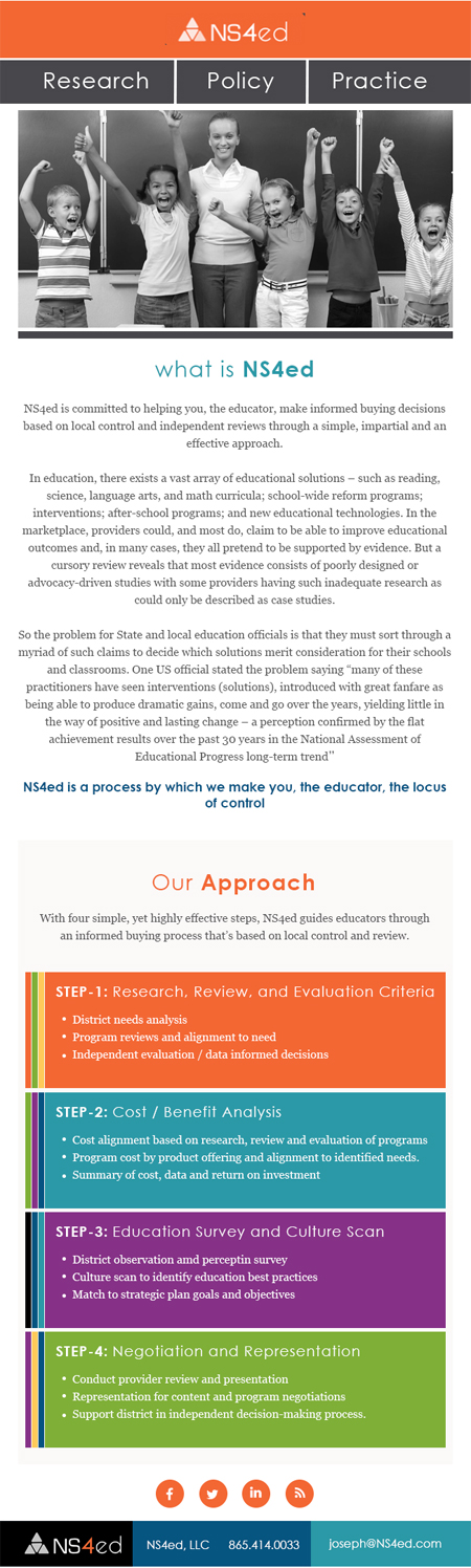 Email Marketing Design by Expert Designer for NS4ED | Design: #15239070