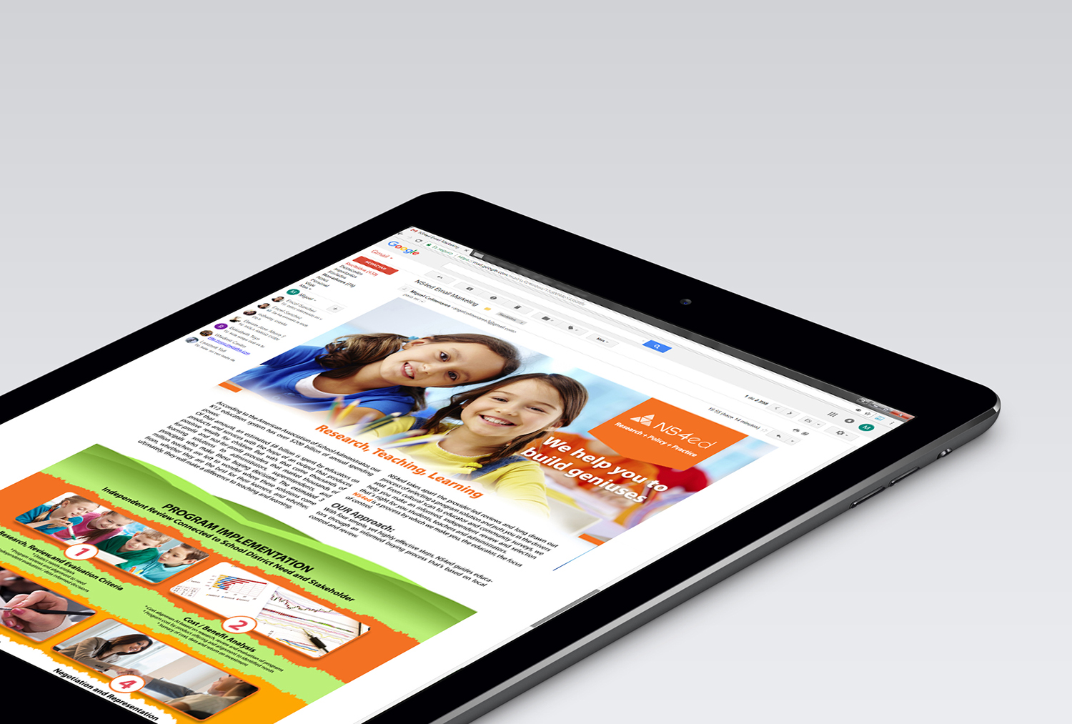 Email Marketing Design by angelcolmenares3 for NS4ED | Design #15261594