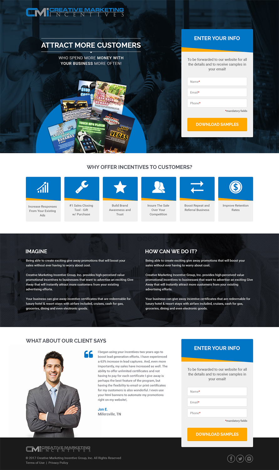Landing Page-Design von RupalTechno für Shane | Design #15243638