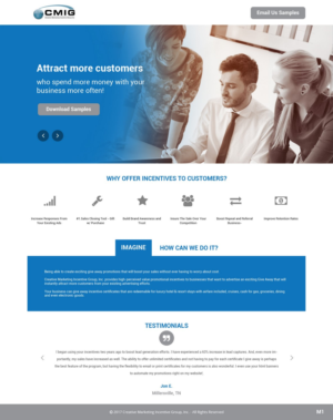 Landing Page Design by pb for Shane | Design: #15237912