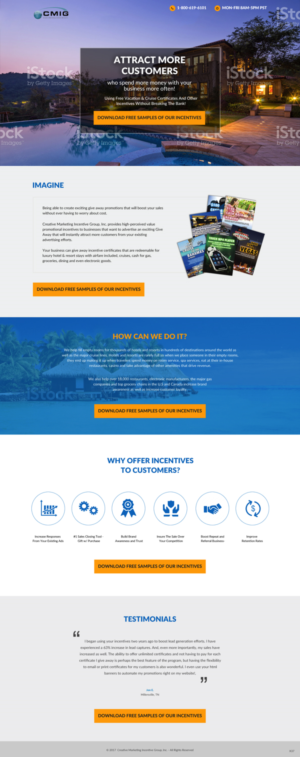 Landing Page Design by pb for Shane | Design: #15252538