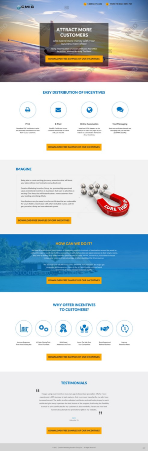 Landing Page Design by pb for Shane | Design: #15351509