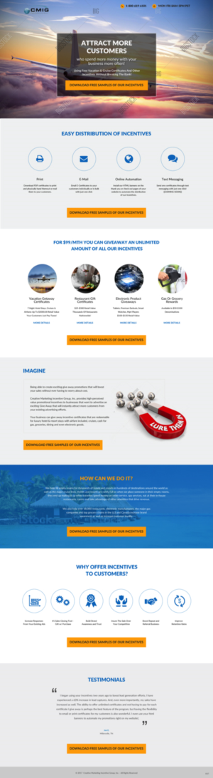 Landing Page Design by pb for Shane | Design: #15379497
