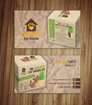Business Card Design by Izabela for Catify My Home | Design: #15295258