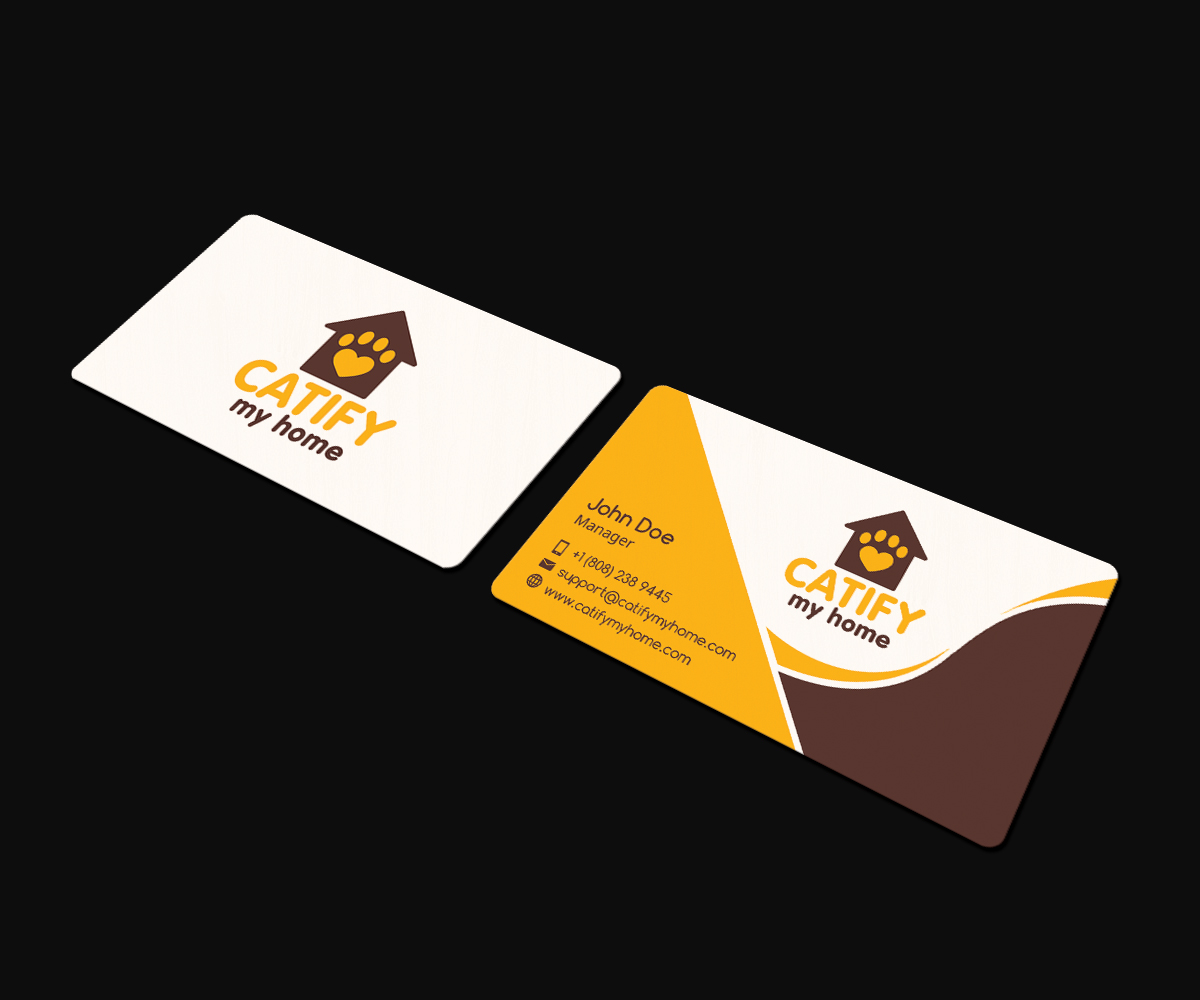 Diseño de Tarjeta de Presentación por JK18 para Catify My Home | Diseño #15241521