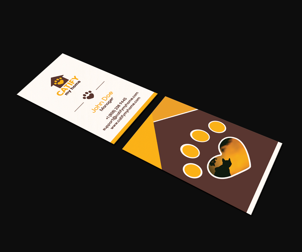 Diseño de Tarjeta de Presentación por JK18 para Catify My Home | Diseño #15241534