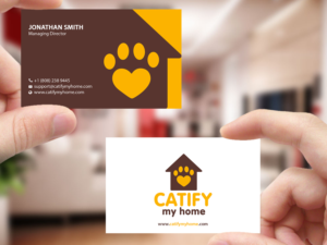 Business Card Design by Creations Box 2015 for Catify My Home | Design: #15238262