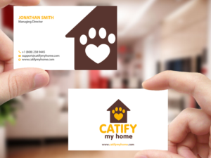 Business Card Design by Creations Box 2015 for Catify My Home | Design: #15238263