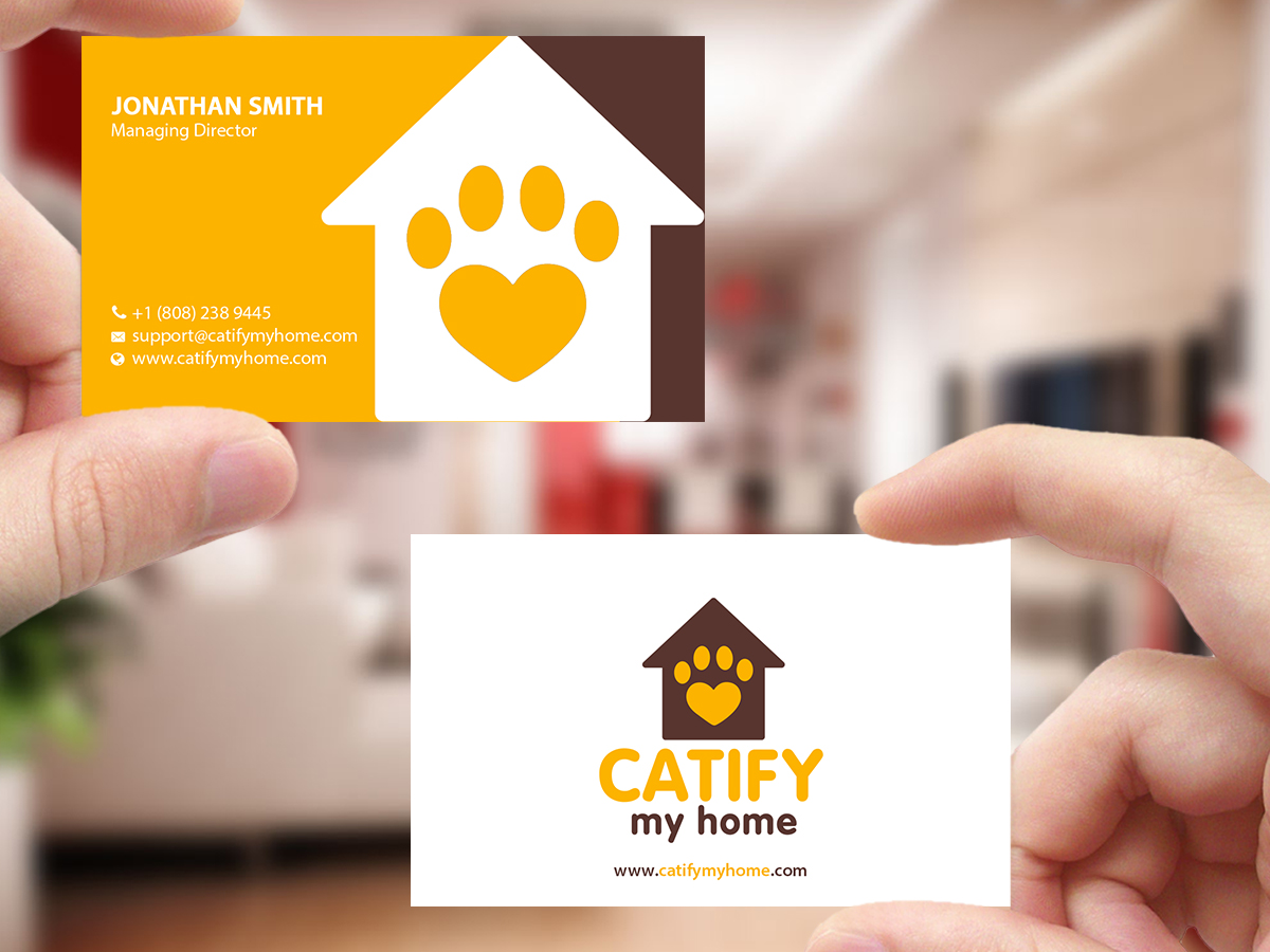 Design de Carte de Visite par Creations Box 2015 pour Catify My Home | Design #15238265