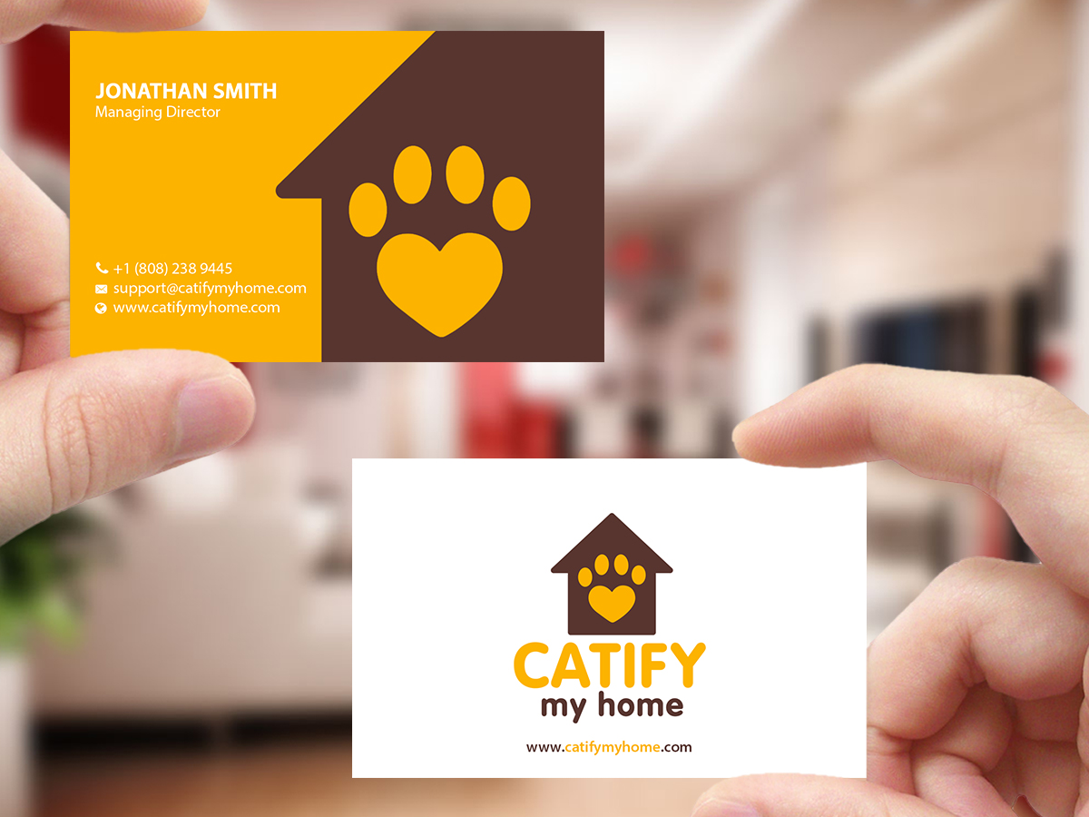 Design de Carte de Visite par Creations Box 2015 pour Catify My Home | Design #15238269