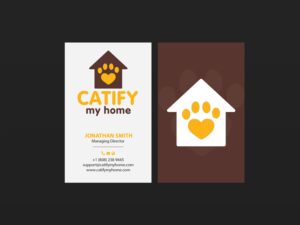 Business Card Design by Creations Box 2015 for Catify My Home | Design: #15238273
