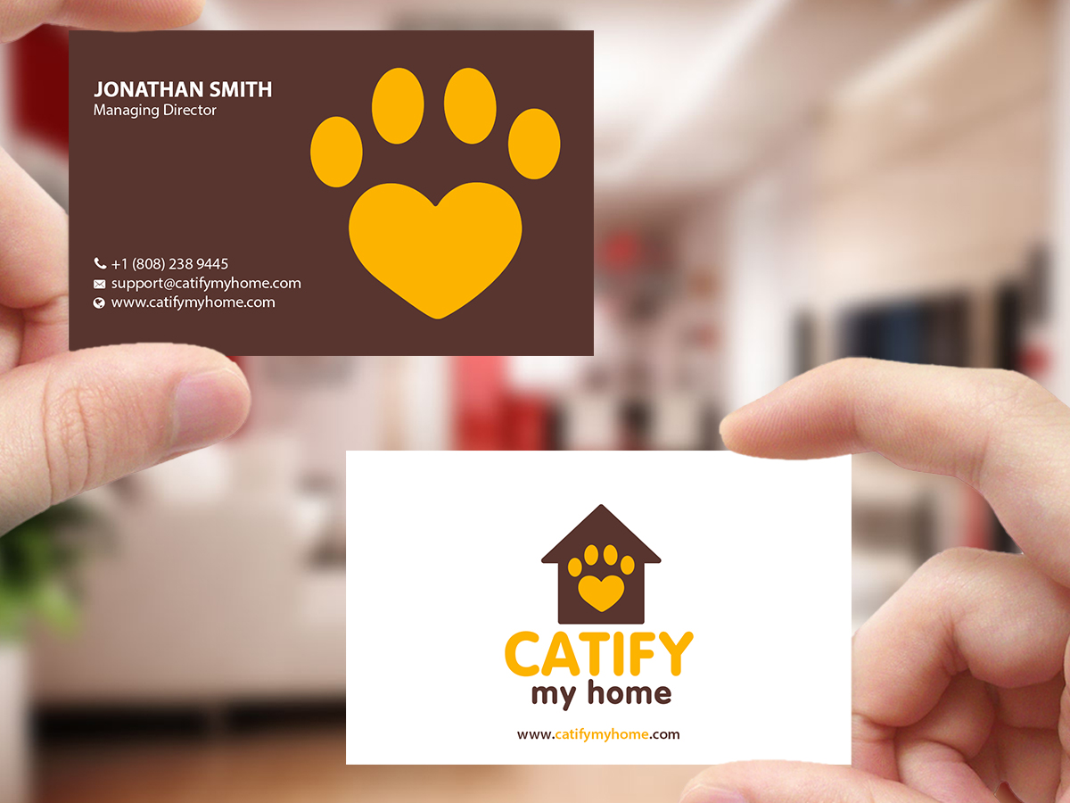 Design de Carte de Visite par Creations Box 2015 pour Catify My Home | Design #15238275