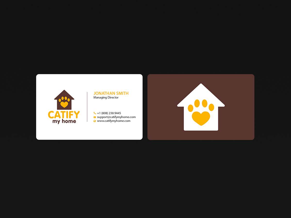 Design de Carte de Visite par Creations Box 2015 pour Catify My Home | Design #15238276