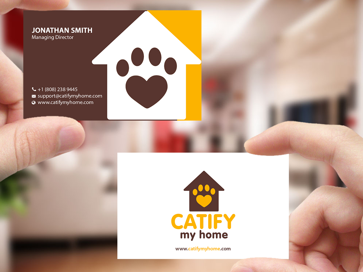 Design de Carte de Visite par Creations Box 2015 pour Catify My Home | Design #15238277