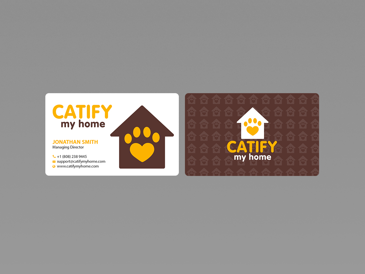 Design de Carte de Visite par Creations Box 2015 pour Catify My Home | Design #15238278