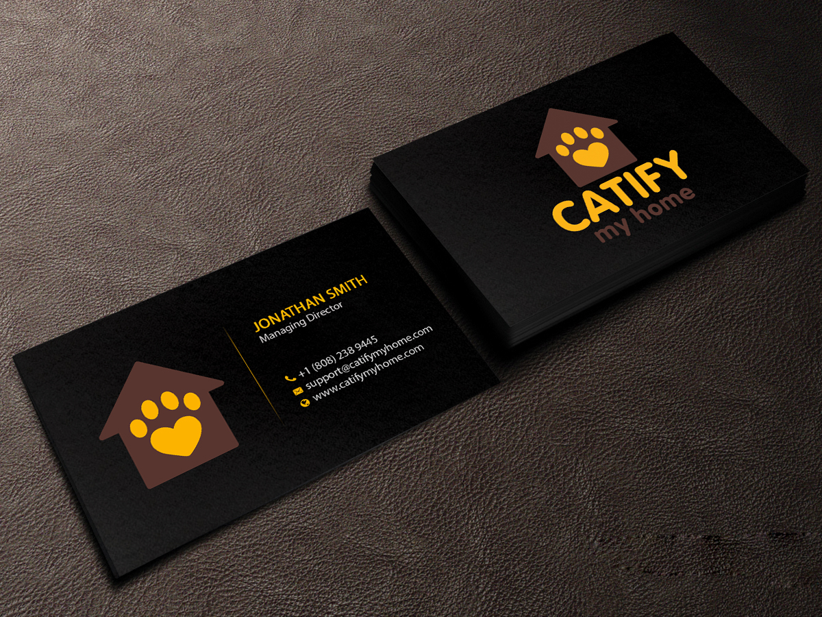 Design de Carte de Visite par Creations Box 2015 pour Catify My Home | Design #15238279