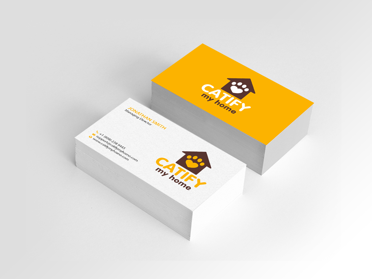 Design de Carte de Visite par Creations Box 2015 pour Catify My Home | Design #15238281